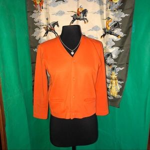 🔥 🍊 🧥 Orange vintage jacket size small Israel